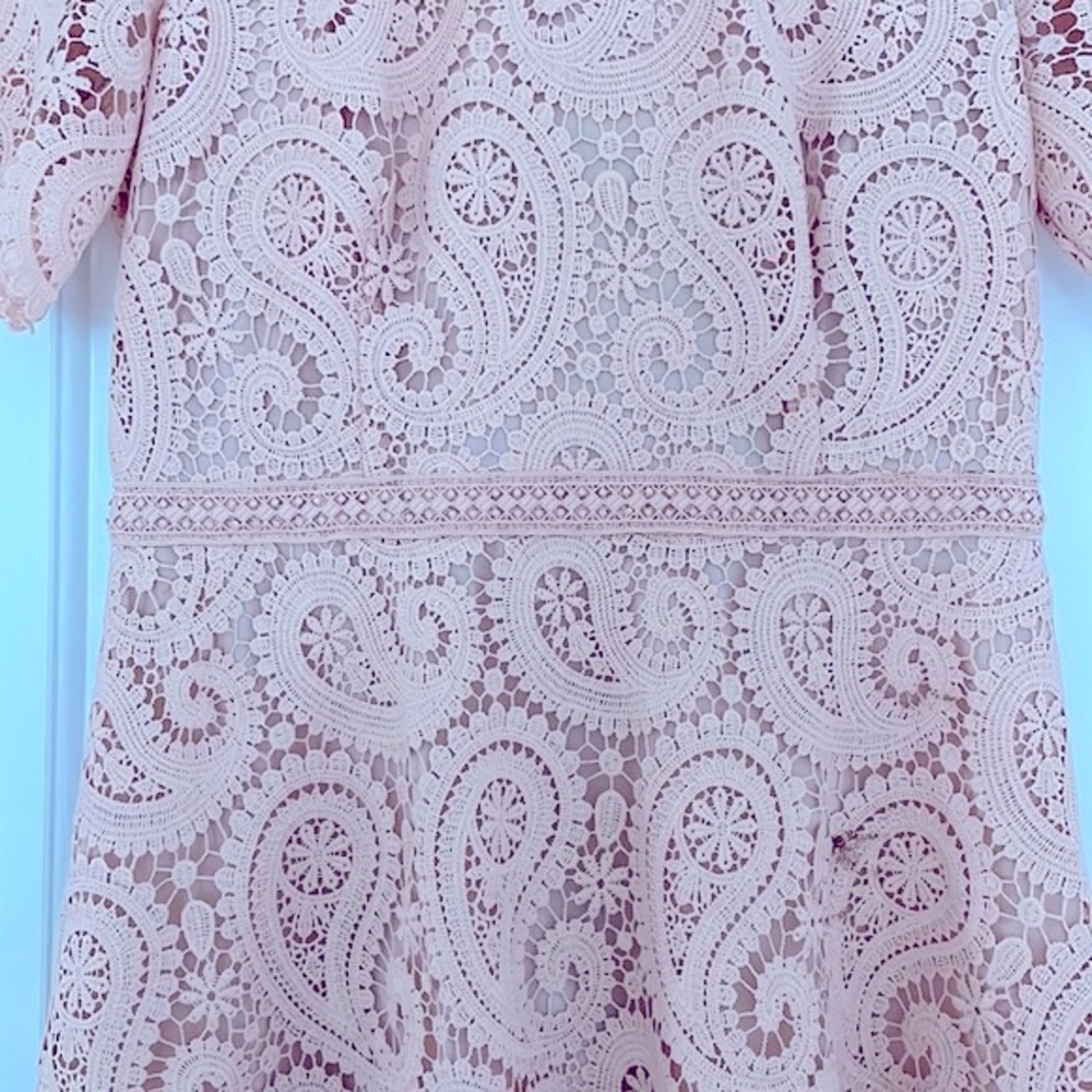 Shoshanna Kiera Lace Fit & Flare Dress - Picture 9 of 15